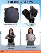 EcoNour Windshield Sunshade Compatible for Volvo S60 2019-2023 2024 2025, Sun Visor for Front Windshield & Window Sun Shade Cover, UV Heat Blocker & Protector, Car Accessories