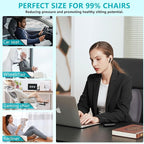 FLORICH Car Seat Cushion and Back Support for Office Chair Memory Foam Chair Cushions Pressure Relief Seat Pads with Gel Massage Point Lumbar Support (Grey)