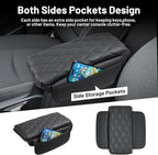 Autorder Center Console Cover for Toyota Corolla Cross 2022-2025 Accessories Armrest Cushion Cover Nappa Leather Middle Console Covers Sportage Console Cushion Pad Anti-Scratch