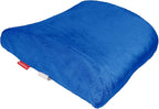 Bookishbunny 2pc High Resilience Memory Foam Seat Chair Waist Lumbar Back Support Cushion Pillow Car Office Home (Blue)