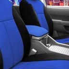 FH Group Neosupreme Blue Flat Pattern Center Console Pad – Water-Resistant Armrest Cover Protector for Cars, SUVs & Trucks