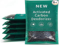 6 Pack New Type Activated Charcoal Odor Absorber,Refrigerator Deodorizer,Trash Can Deodorizer,Odor Eliminator for Home,Pet,Car,60g/Pack
