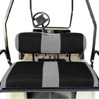 Universal Golf Cart Rear Seat Cover Dress Up for Older Golf Carts - Durable, Breathable Material, Fits Like a Glove for EZGO, Club Car and Yamaha, Easy to Install, Black