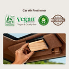 Car Air Freshener - Wood Air Freshener-Teak Amber Cabana Variety Scent Refill - Long Lasting Natural Car Fresheners - Clip Included