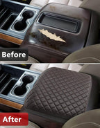 KBH Center Console Armrest Cover for 2014-2018 Chevy Silverado & GMC Sierra, 2015-2020 Tahoe & Suburban & Yukon, Floor Console Bucket Seat, Interior Accessories, Dark Brown