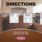 Weiman Leather Wipes - 2 Pack - Clean Condition UV Protection Help Prevent Cracking or Fading of Leather Furniture, Car Seats & Interior, Shoes and More