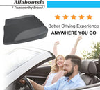 Car Seat Cushion, Car Seat Cushions for Driving with Comfort Memory Foam - Sciatica & Back Pain Relief, Suitable for Car, Truck, Office Chair (Black)