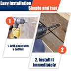 Tandefio 100 Pack 1/2''x 4'' Ceramic Black Lag Screw Kit with Washers Hex Lag Bolts Wood Screws Heavy Duty Hot Dip Galvanized Double Layer for Wood Decks Fences