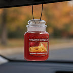 Yankee Candle Car Jar Ultimate, Sugared Cinnamon Apple, 0.96 OZ (Pack of 12)