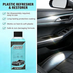 Interior Maintenance Refresher for Car, Plastic Clarify Tire Shine for Cars, 4 oz Black Plastic Car Trim Restorer Spray, Waterless Detailer for Rubber, Vinyl, and Plastic, Restores Deep Shine (3pcs)