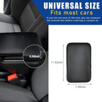 Ziciner Leather Car Center Console Armrest Pad, PU Waterproof Auto Seat Box Cover Protector, Hand Rest Cushion Protection Pad, Vehicles Interior Accessories Universal for Car,SUV (Carbon Fiber)
