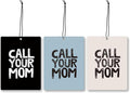 Mancheng-zi Call Your Mom Car Air Freshener 3Pcs, College Girls Guys Boys Gag Gifts Air Freshener Hanging for Dorm Cars Closet Drawer or Books, Funny Cute Car Accessories Mirror Decor for Women