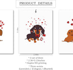 Mancheng-zi Dachshund Gifts Car Air Freshener 3Pcs, Dachshund Weiner Dog Doxie Gifts Air Freshener Hanging for Cars Closet Drawer or Books, Cute Dog Car Accessories Mirror Decor for Women
