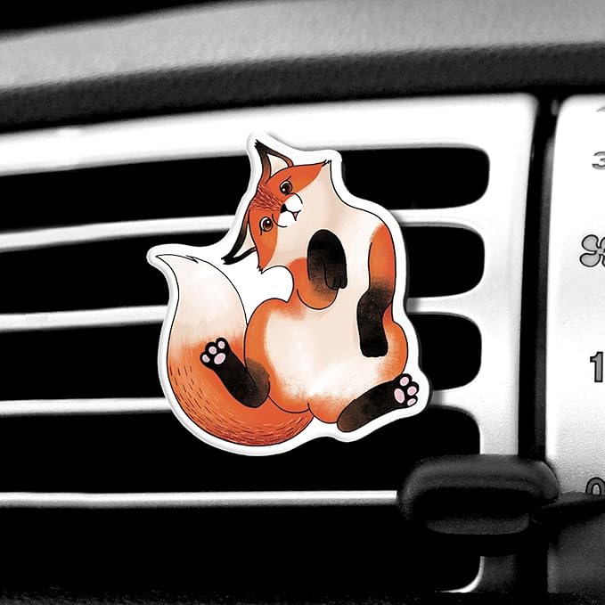 WIRESTER Fresh Scented Car Air Freshener Vent Clip, Decorative Accessories, Interior Decoration for Cars - Cow Cute, Fish, Baby Horse, Flower, Heart