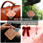Leather Car Air Freshener Eagle Car Hanging Accessories Cool Gifts for Men Ocean Scent Mens Accessories Car Smell Good Embossed Leather Bag Accessories Charms for Him