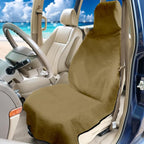 Waterproof Seat Cover Towel, Premium Sweat Carseat Protector, Perfect for Universal Anti-Slip Car Truck SUV Seat, Great for Surfing Yoga Gym Workout, Brown