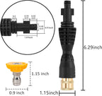 M MINGLE Foam Cannon, Compatible with Portland Husky and Ryobi Pressure Washer, with 5 Nozzle Tips, 1/4 Inch Quick Connector