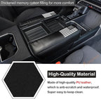 Upgrade Car Leather Center Console Protector Cover Compatible with Toyota Tundra 2022+ Sequoia 2023+ Center Console Armrest Seat Box Cover Cushion Lid Protector Pad Waterproof Anti-Scratch Accessories