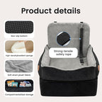 Elevated Dog Cat Car Safety Seat - Waterproof,Black