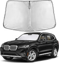 EcoNour Windshield Sunshade Compatible for BMW X3 2018-2024, 2025, 2026 Including sDrive30i, xDrive30i, M40i, and Hybrid Trims, Sun Visor for Front Window Sun Shade Cover, Car Accessories