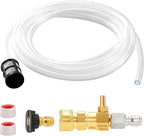 RIDGE WASHER Downstream Injector for Pressure Washer, Chemical Power Washer Injector kit, 10 Feet Soap Tubing with High Pressures Soap Injectors, 3/8’’ Quick Connect, 2-3 GPM