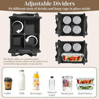 4 Cup Drink Carrier with Handle, Reusable Cup Carriers for Drinks, Portable Foldable Insulated Coffee Cup Drink Holder for Delivery and Caddy