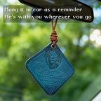 Leather Air freshener for Car Leather Car Scents Air Freshener Encouragement Gifts for Christian Men Be Strong and Courageous Lion Christian Gifts for Men Unique