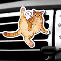 WIRESTER Fresh Scented Car Air Freshener Vent Clip, Decorative Accessories, Interior Decoration for Cars - Cute Animal Butt, Cute Dog Cat, Dog Butt Looking Back, Dog Lying
