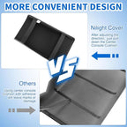 Nilight Center Console Cover Fit for 2017-2023 Tesla Model 3 2020 2021 2022 2023 Model Y PVC Leather Middle Console Cover Tesla Model 3/Y Car Center Console Cushion Pad Car Armrest Box Cover-Black