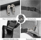 Wheeled Pet Carrier Backpack Pet Stroller, Travel Carrier, Car Seat for Small Dogs Cats Puppies, Comfort Cat Backpack Removable Rolling Wheels – Mesh Ventilation Windows (Grey)