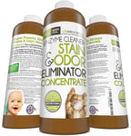 Life Miracle Enzyme Cleaner & Pet Odor Eliminator CONCENTRATE | Deep Cleaning Enzymatic Spot Remover For Dog Cat Urine, Rug, Carpet, Upholstery & Car Stains & Smells | Makes 128 oz | Made In the USA
