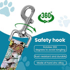 Adjustable pet cat and Dog car seat Belt，The Lanyard is Flexible and Adjustable from 20 to 33 inches (Succulent Plant)