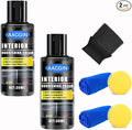 Black Trim Plastic Restorer for Cars – Refreshes Faded Plastic, Vinyl & Rubber Trim with Polish for Deep Shine – Protects Against UV & Dirt – Black Exterior & Interior Care for Detailing - 30ml *2.