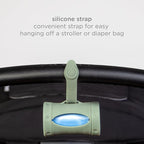 Ubbi On-the-Go Diaper Bag Dispenser for Travel, Retractable Must Have for Newborns, Helpful Baby Accessory, Sage Green