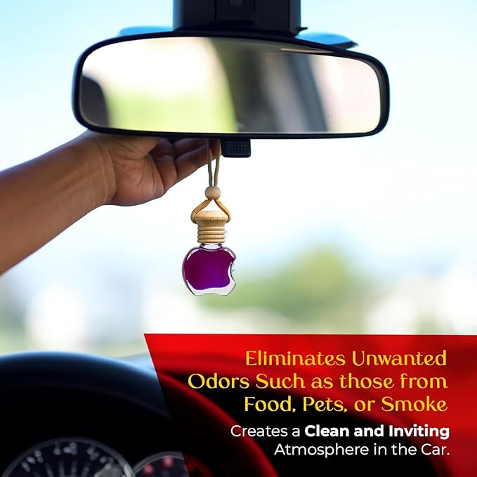 Kabod Blueberries Car Air Freshener | Hanging Essential Oil Diffuser | Natural Odor Eliminator | Long-Lasting Fragrance | 10 ml