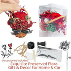 Small Bouquet Car Air Freshener Vent Clips Mini Fresh Flower Bouquet Air Conditioning Outlet Perfume Clip Decoration Essential Oil Diffuser Vent Clip Auto Interior Accessories for Car Decor