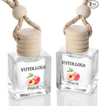 2-Pack Car Air Fresheners, Car Deodorizer, Juicy Peach Air Freshener – Long Lasting Hanging Car Air Freshener for Men and Women, Car Scent Diffuser by VUTOLLOSA