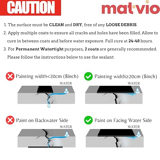 Black Liquid Rubber Waterproof Coating - Industrial Grade Sealer for Foundation & Flat Roof Repair - Heavy Duty Waterproofing Membrane for Concrete, Wood & Metal - UV Resistant - 1 Quart