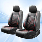 Fit TL Car Seat Covers for Acura TL 2004-2014 - Premium Leather, Waterproof, All-Weather, Airbag Compatible, Breathable, Easy Install, Seat Protectors, Only 2 Front seat Covers, Redline