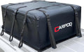 Car Rooftop Cargo Carrier Bag, 15 Cubic ft. 100% Waterproof Roof Bag & Zippers, for All Cars with/Without Racks, 10 Heavy Duty Straps 1.5” Wide, Heat Welded Seams, Roof Pad +Storage Bag +6 Door Hooks