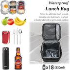 TuErcao Insulated Cooler Bag 6/24 Can Collapsible Leakproof Soft Sided Cooler for Car, Portable Foldable Small Ice Chest for Beach Camping Picnic Travel, 5/15qt Lunch Box for Men Work