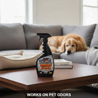 Smoke Eater Odor Eliminator Spray, Black Glacier, 22 oz — Breaks Down Smoke Odor at the Molecular Level — Works on Fabric, Cars, Furniture — Made in USA