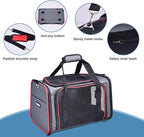 Soft-Sided Kennel Pet Carrier for Small Dogs, Cats, Puppy, Airline Approved Cat Carriers Dog Carrier Collapsible, Travel Handbag & Car Seat