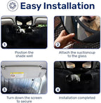 GENANY German Shepherd Dog Family Funny Windshield Sun Shade for Car SUV Truck (55x30 Inches), Sun Shade Windshield, Protector Blocks UV, Car Decor