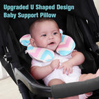 KAKIBLIN Baby Head Pillow,Support Pillow, Baby Travel Pillow for Head and Neck, Babies Neck Pillows for Car Seat, Stroller, Pushchair,Travel(Wave)
