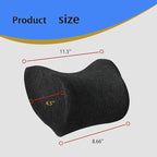 Car Neck Pillow, Car Headrest Pillow with Adjustable Strap for Neck Pain Relief 100% Memory Foam,Ergonomic Design，2 Pack