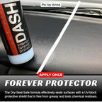 RENEW PROTECT, DASH - Permanent Ceramic-Hybrid Protectant for Interiors, 100% Color Restorer, Coated Leather, Vinyl, Sticky Dash Repair, Low-Glare, UV Block, Dry-Seal-Safe | Interior Protection