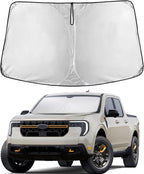 Econour Windshield Sun Shade Compatible for Ford Maverick 2022-2024 2025 2026 Sun Shade Front Windshield Sun Visor Foldable Thicker 5-Layer Block Heat and Sun UV Rays | Car Accessories