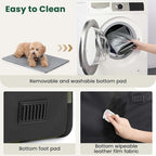 Dog Car Carrier Light Weight 24×17.7×20.5in, Dog Carrier Easy to Assemble, Dog Car Crate Portable and Breathable, Foldable Pet Carrier for Indoor and Outdoor, Dog Travel Crate with Curtain Green