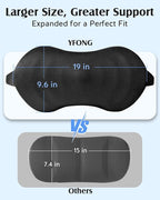 YFONG Lumbar Support Pillow for Car & Office Chair, Memory Foam Back Cushion with Adjustable Straps Non-Slip, Firm Support for Lower Back Pain Relief, Black